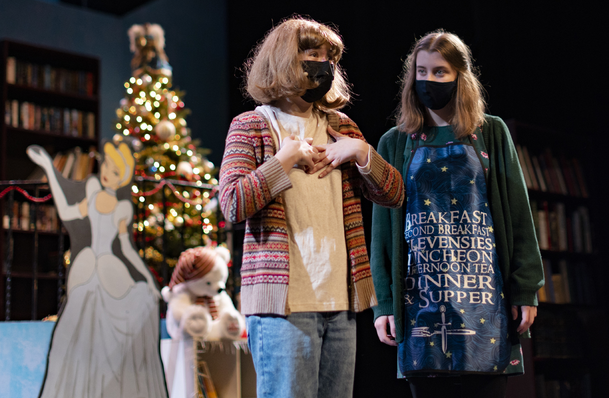Enchanted-Bookshop-Christmas Juli Walitt is Annabelle and Sydney Payne is Margie in Encore Stage & Studio's production of "Enchanted Bookshop Christmas." (Cindy Kane Photography)