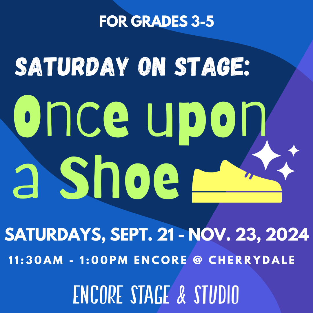 grades 3-5, once upon a show, fall classes, 2024 classes, class graphic