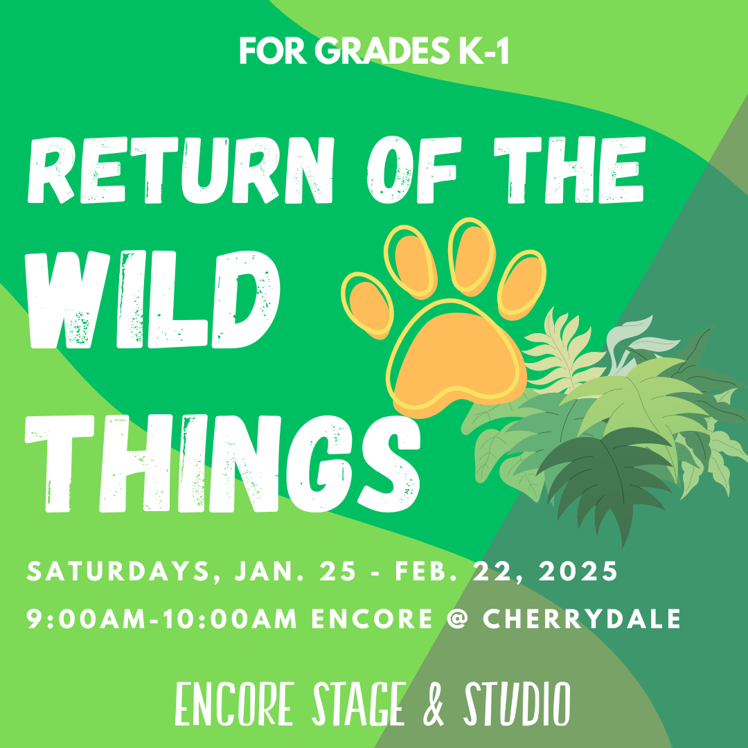 grades k-1, wild things, winter classes, 2025 classes, class graphic