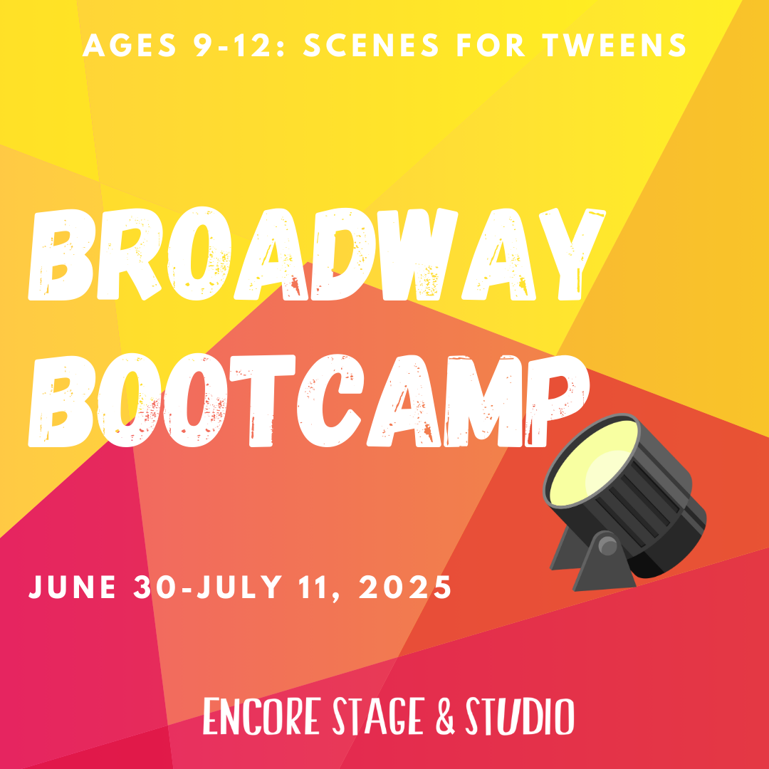 ages 9-12, tweens, scenes for tweens, camp, summer camp, camp graphic, broadway, bootcamp, dancing