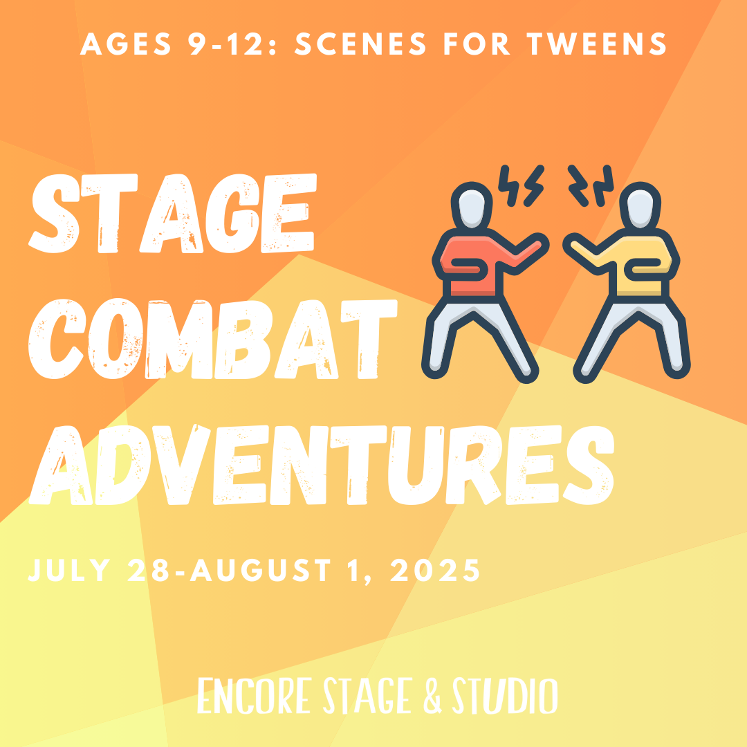 ages 9-12, tweens, scenes for tweens, camp, summer camp, camp graphic, stage combat