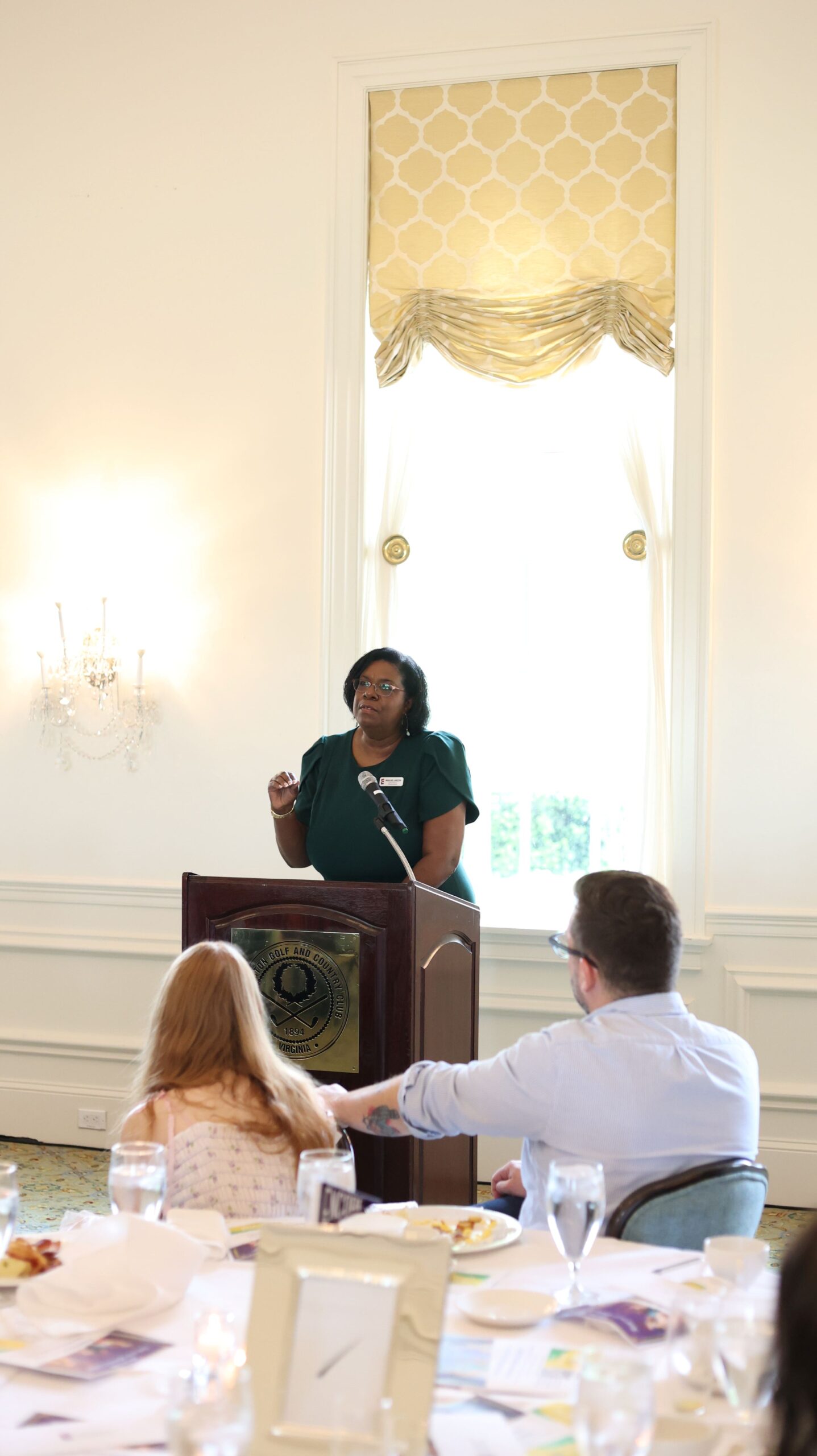 509A2508 Director of Programming, Madaline Langston sharing the news on our outreach programs